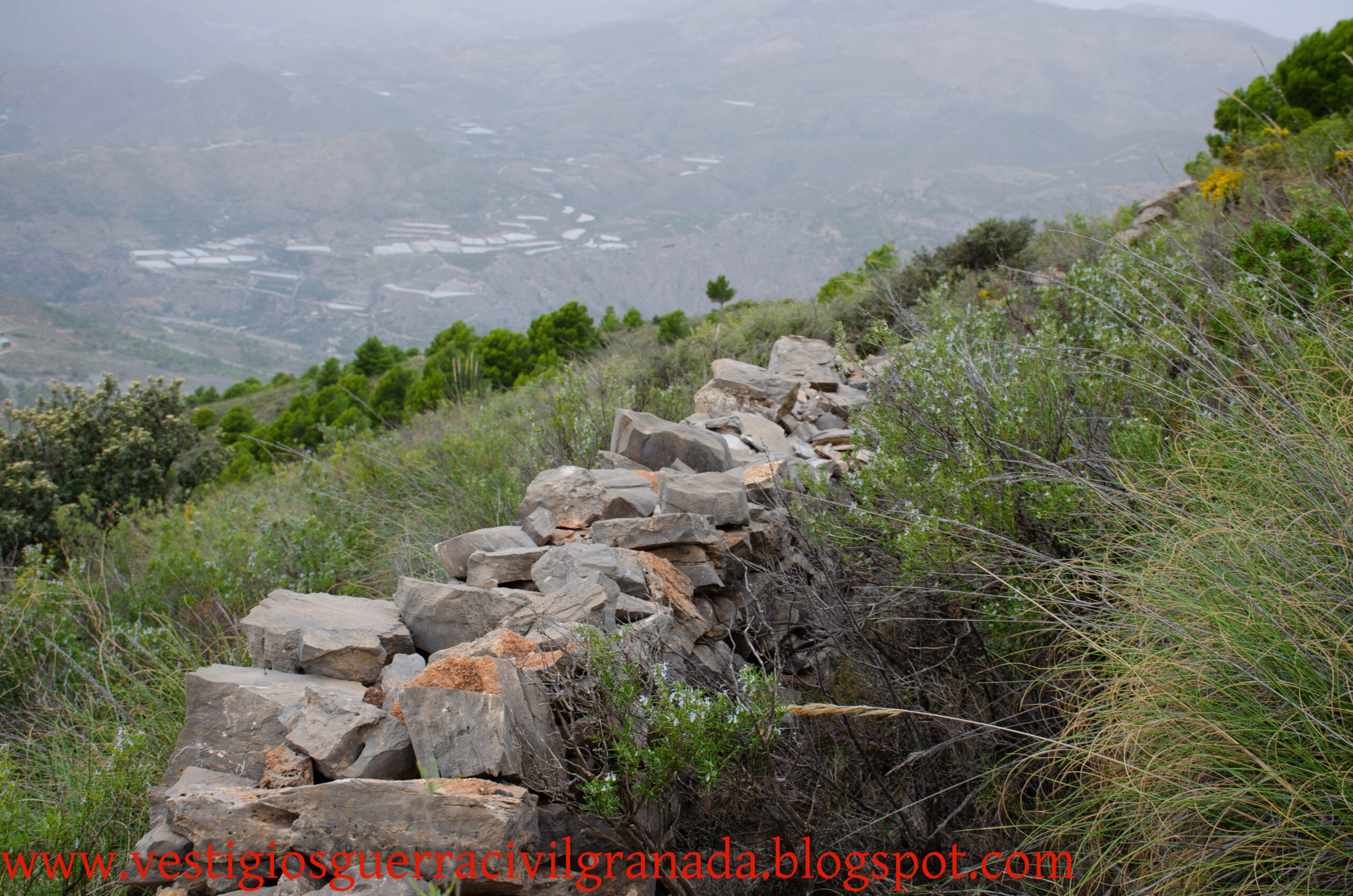Mina de la Raja. Sierra de Lújar. Granada. Frente republicano.